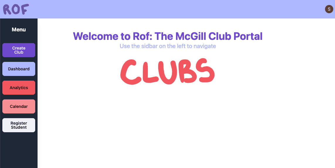 The club membership dashboard — overview, verified members, and activity at a glance.